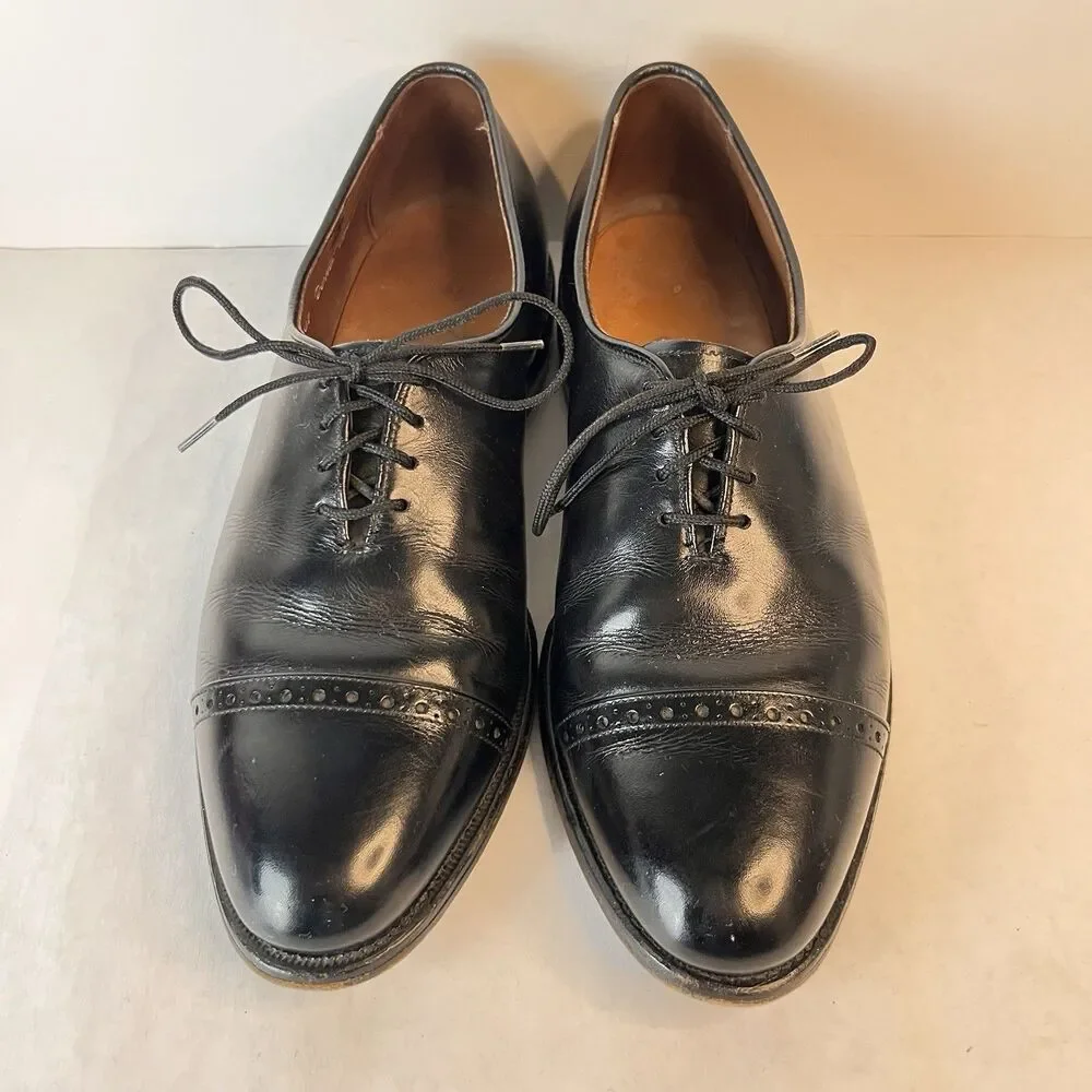 Allen Edmonds Ashton Black Cap Toe Oxford Dress Shoes Men’s Size 7D USA Leather